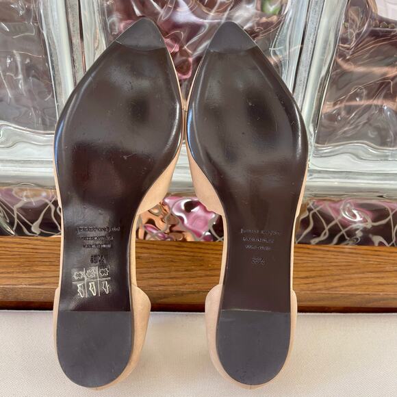Jenni Kayne d'Orsay Pointed Toe Flats Napa Leather Natural Size 38.5 - Picture 12 of 14